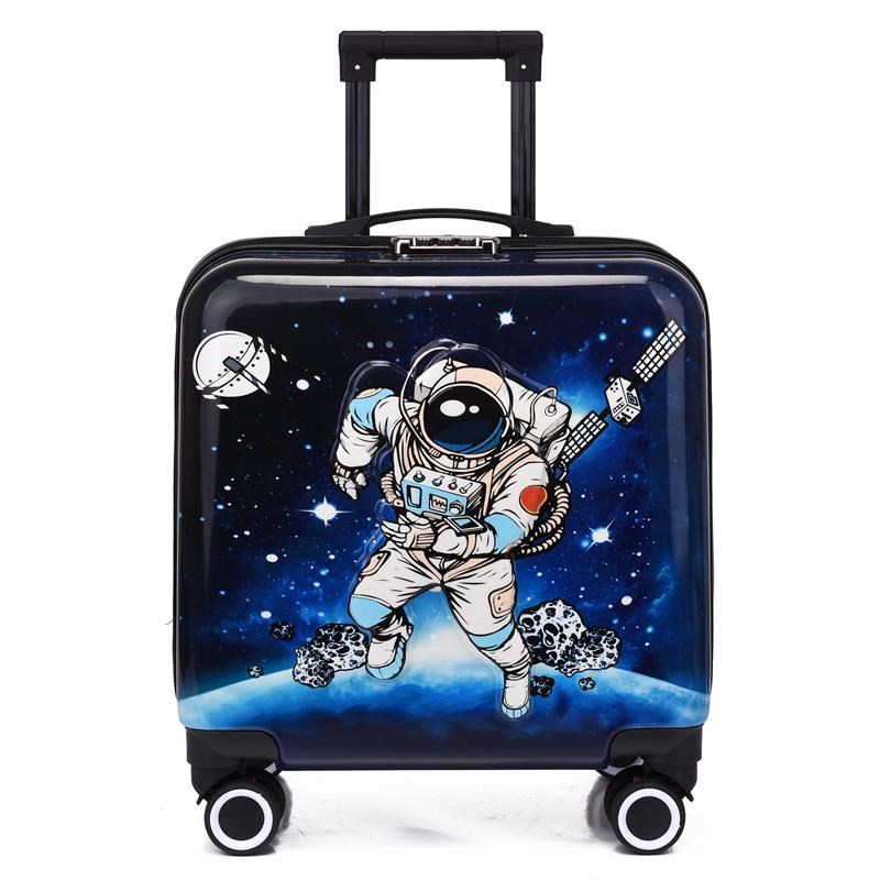 20寸儿童拉杆箱男童女孩卡通行李箱万向轮大容量旅行登机箱可坐骑