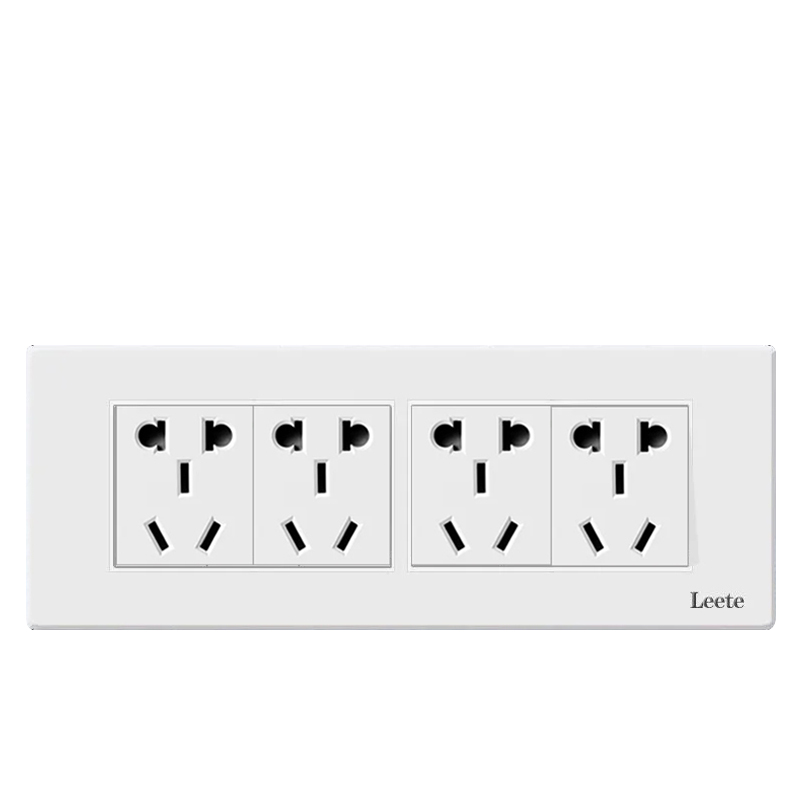 118型开关插座四位二十孔20孔厨房暗装十二孔12多孔面板家用