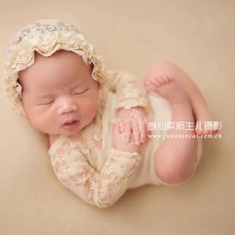 新生儿摄影道具蕾丝服q装影楼婴儿拍摄宝宝拍照儿童拍摄服装道具