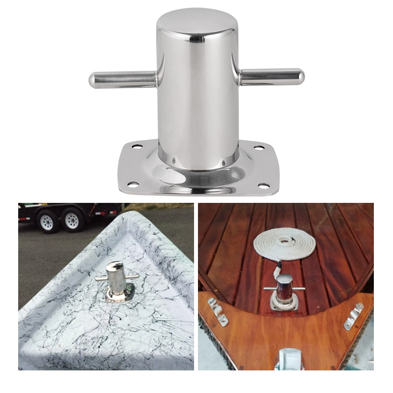 船用不锈钢十字揽桩优质系船柱十字揽桩游艇缆绳桩双十字重型缆桩