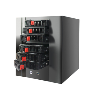 2/4/6/8盘位NAS机箱黑群晖热插拔家庭影院私有云存储itx小主机箱