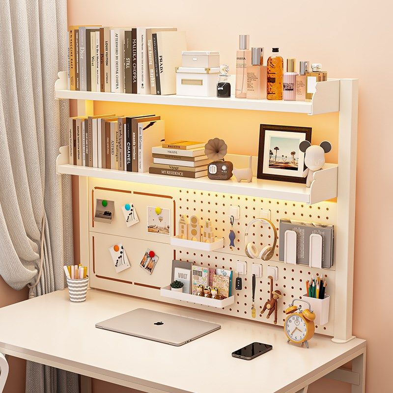 网红学生学习书桌收纳架子桌面置物架电脑办公桌上多层洞洞板书架,住宅家具,书架,淘宝优惠券,粉丝福利购,淘宝优惠卷