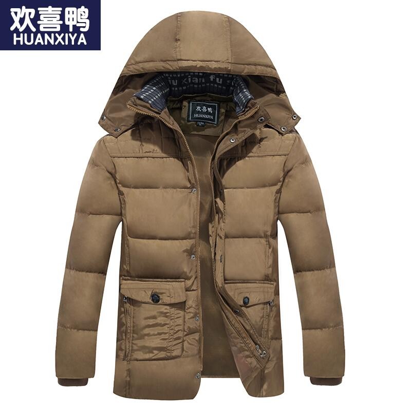 反季中老年羽绒服男士短款冬季爸爸装中年人40-50-6U0岁加厚大码7