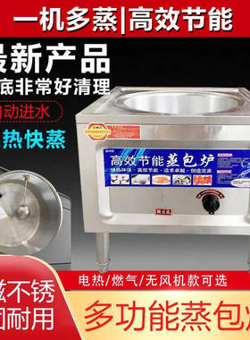 蒸包炉商用肠粉机蒸包子机节能燃气电蒸锅小笼包摆地摊煤气炉摆摊