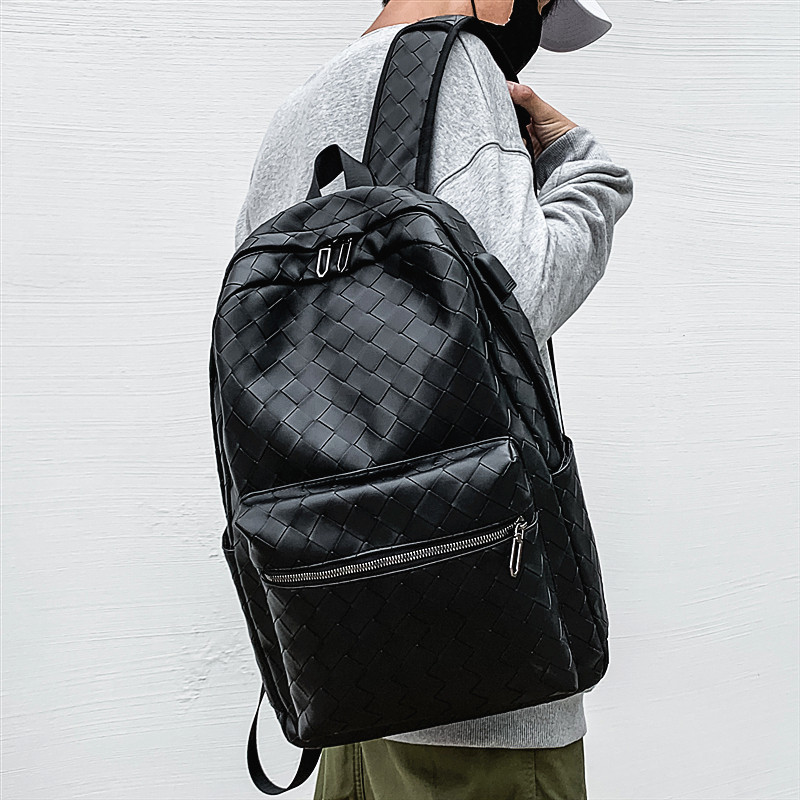 男士背包双肩包韩版潮流个性休闲商务旅行包大容量时尚大学生书包