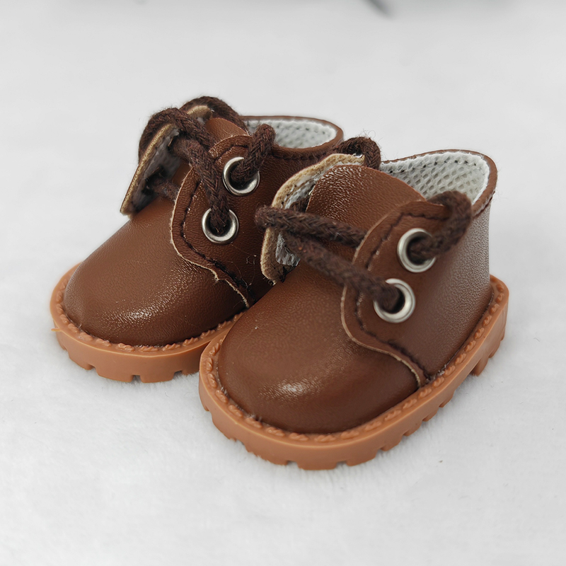 20CM棉花娃娃用鞋子休闲皮鞋子配饰配件站的住5CM长靴Z.子可爱便