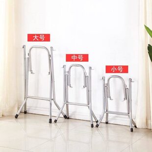 简约折叠桌脚架长方形餐桌腿可折叠支架桌架铁脚架四方形桌腿支架