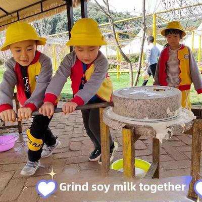 石磨家用磨盘老石磨青石小石磨家用磨盘手工石磨家用幼儿园石磨