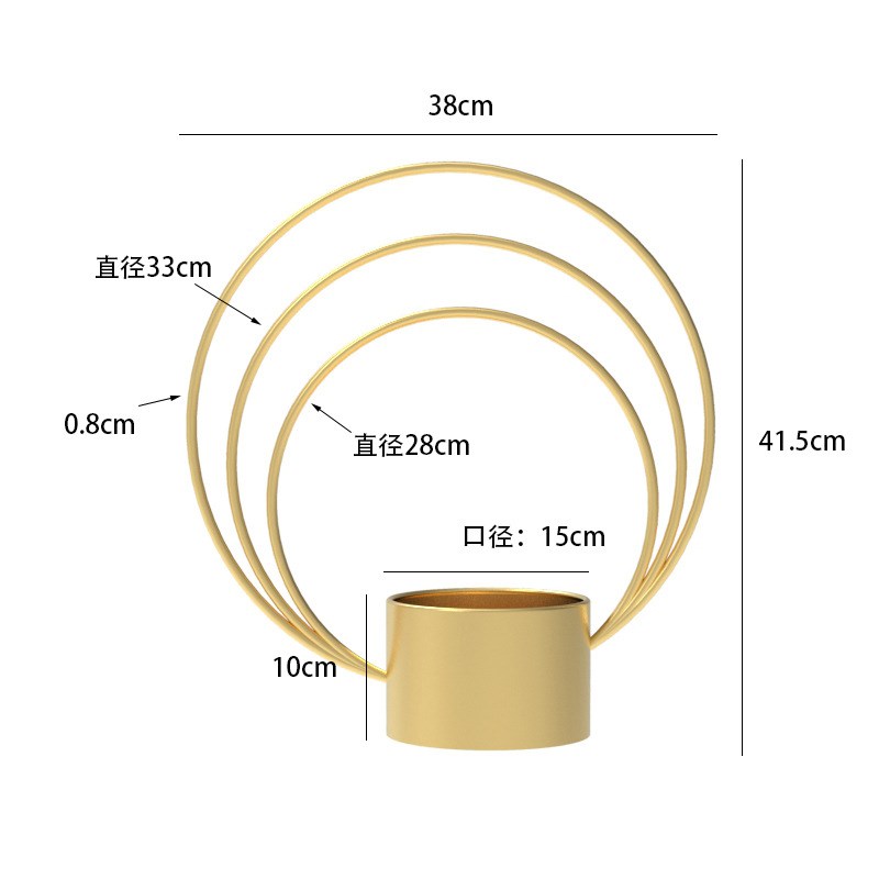 欧式轻奢金属花瓶餐桌插花假花装饰E花艺摆件客厅酒柜茶几桌面摆