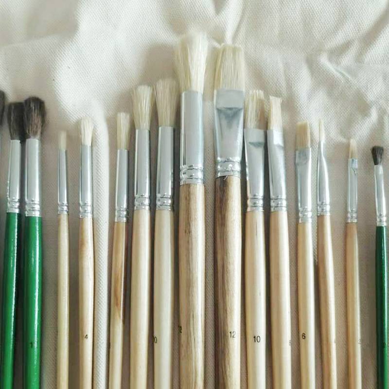 36支布袋画笔套装水彩水粉丙烯油画笔套装