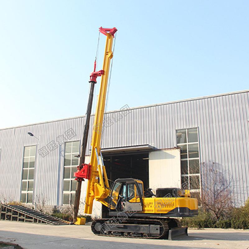 旋挖钻机筑多种型号螺旋桩机建基打履4带打桩地机