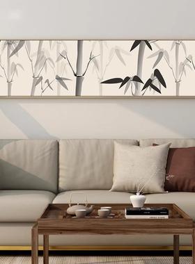 国画画卧室装饰竹子古韵新工笔壁画古风水墨画中式客风厅TNI挂画