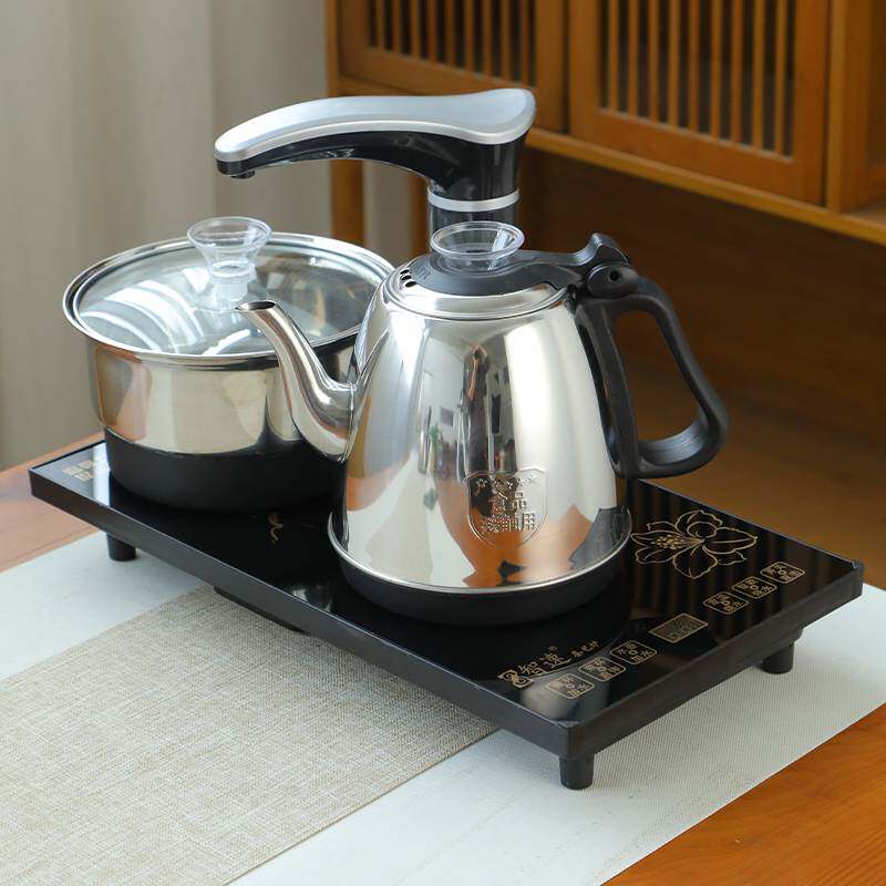 ?家用烧水壶主机嵌入式电磁茶炉全自动上水一体式茶台茶桌泡茶专