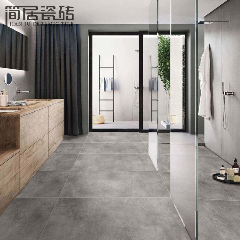 工业风灰色水泥瓷砖 别墅客厅餐厅商场厨卫仿古地砖墙砖600*1200