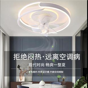 新款 120约现代led卧室房灯儿童间电扇灯 摇房风扇灯吸顶灯头简FD