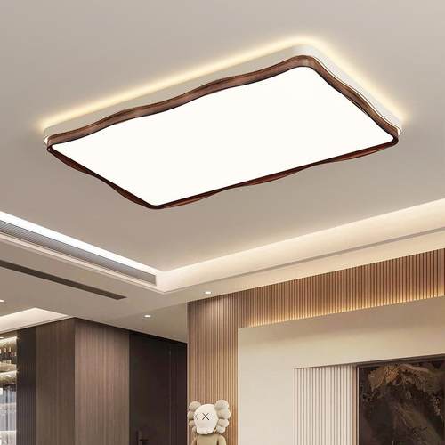 法式中古风客厅吸顶E灯创意758家用智能卧木室灯L胡D复古桃房间灯