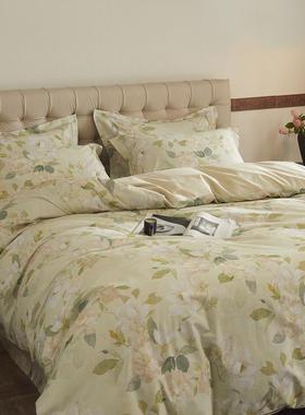 小清YA54646新全棉式印花四件套用纯美棉碎花子套件家被套被罩床