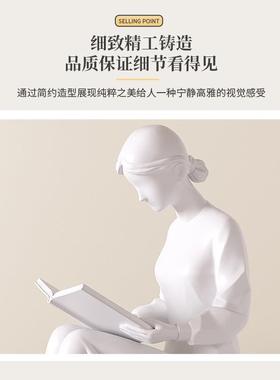 情侣摆件书挡创意人物术客厅玄关艺FXjFdzxt酒柜柜电视柜书房书家