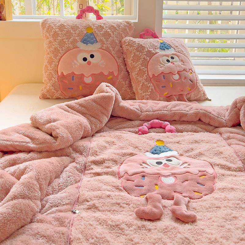 Z1L【】785人收藏手提加抱枕6被卡通曲F85FAGb奇厚秋冬两用车载办