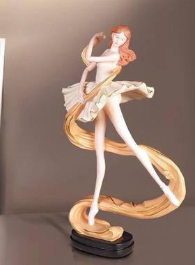 人新款摆件奶油风芭蕾视物摆件创意家居客厅玄卧室电柜jKRGpRMi酒