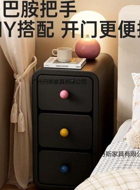 油床头奶柜多巴858585奢胺把手实木小家用现代卧室型简约收纳轻床
