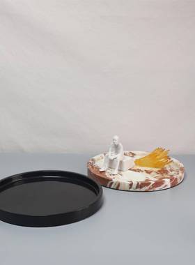 现代大理石收样纳托盘摆件客厅简洗手台售楼部板间软约ZNO装家居