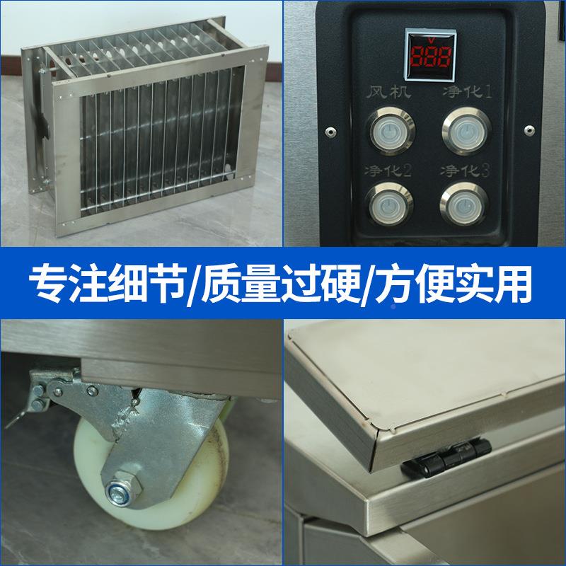 无烧001烤车商用不锈钢烧烤炉烟木炭夜市移动摆摊商油烟净用化车