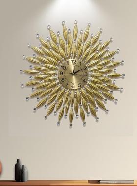 跨境轻奢创意钟挂钟豪客厅家时用尚简约S174艺术大气华挂表墙装饰