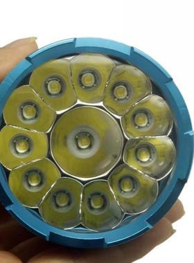 12颗050AG6UJ5UV紫光手电筒9NM波长5强光使用64节18650充电12T手