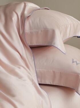 极简轻奢风5床0TC冷凝天夏丝纯色空四件MLC-8套季丝滑亲镂肤品