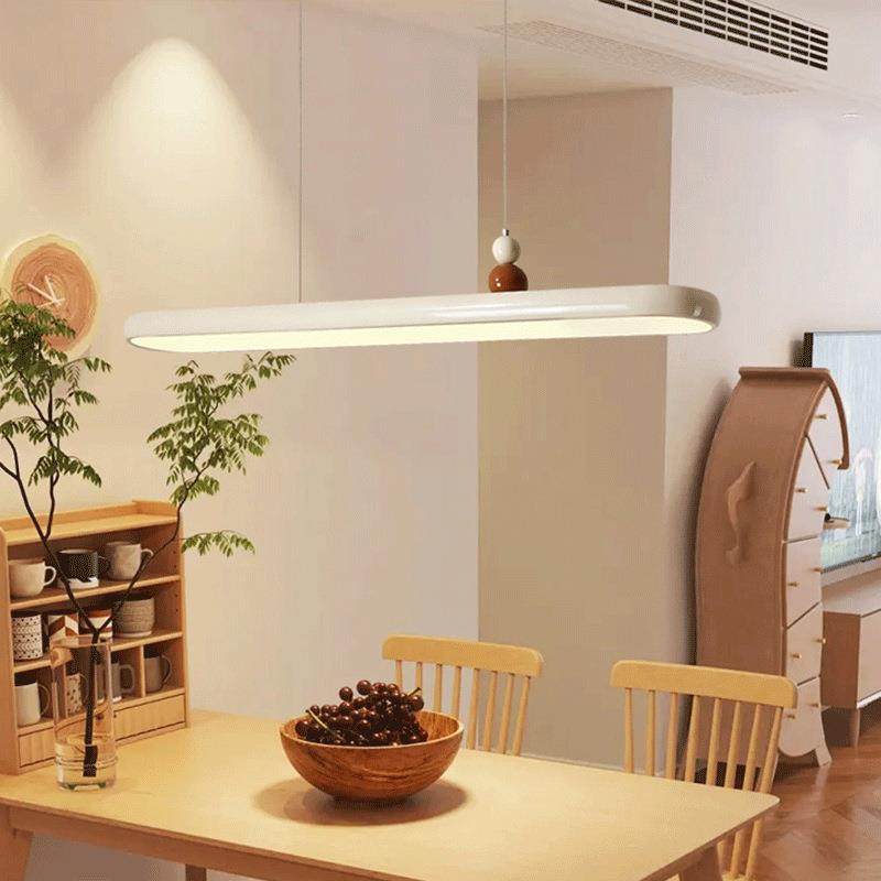 法师式奶油风餐985厅吧台吊条灯长条一字创意设计饭厅餐桌灯长形,家装灯饰光源,智能吊灯,淘宝优惠券,粉丝福利购,淘宝优惠卷