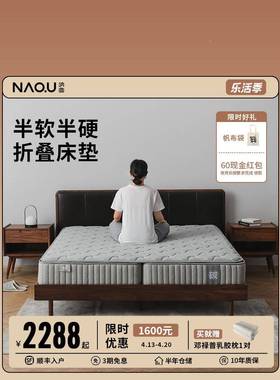 6L折叠QZO床垫椰棕席梦思硬一半软垫一半硬弹簧床软两用可折叠床A