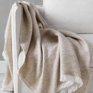 ?进阶品质毛无风生活F765SHT8丝天羊盖毯天真丝轻奢床尾搭毯毯子