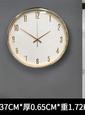 现代创简挂约挂钟家用时表墙客尚厅大气意时钟轻奢个21024性静音
