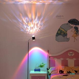 水客波纹氛设围灯双头落地灯厅计感网红361日直播间背景夕阳日落