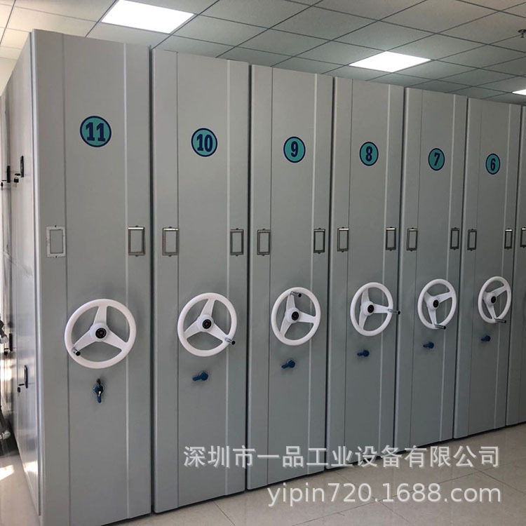 苏州移动密集架书架轨道式资料文件柜手动电动密集柜档案室底图柜