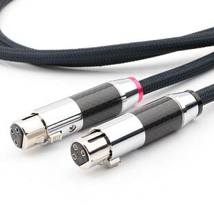 Preffair平衡音频线HIFI级话筒线XLR平衡线 发烧信号线配卡农头