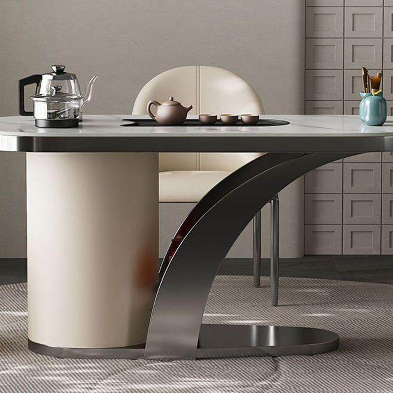 简约客厅茶桌椅桌茶会客阳台茶现代轻桌奢岩板GGF茶台几茶桌椅组