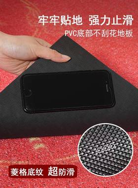 百福圈地垫入户门cLCT69458垫门口进门除尘垫pv毯室丝外红色福字