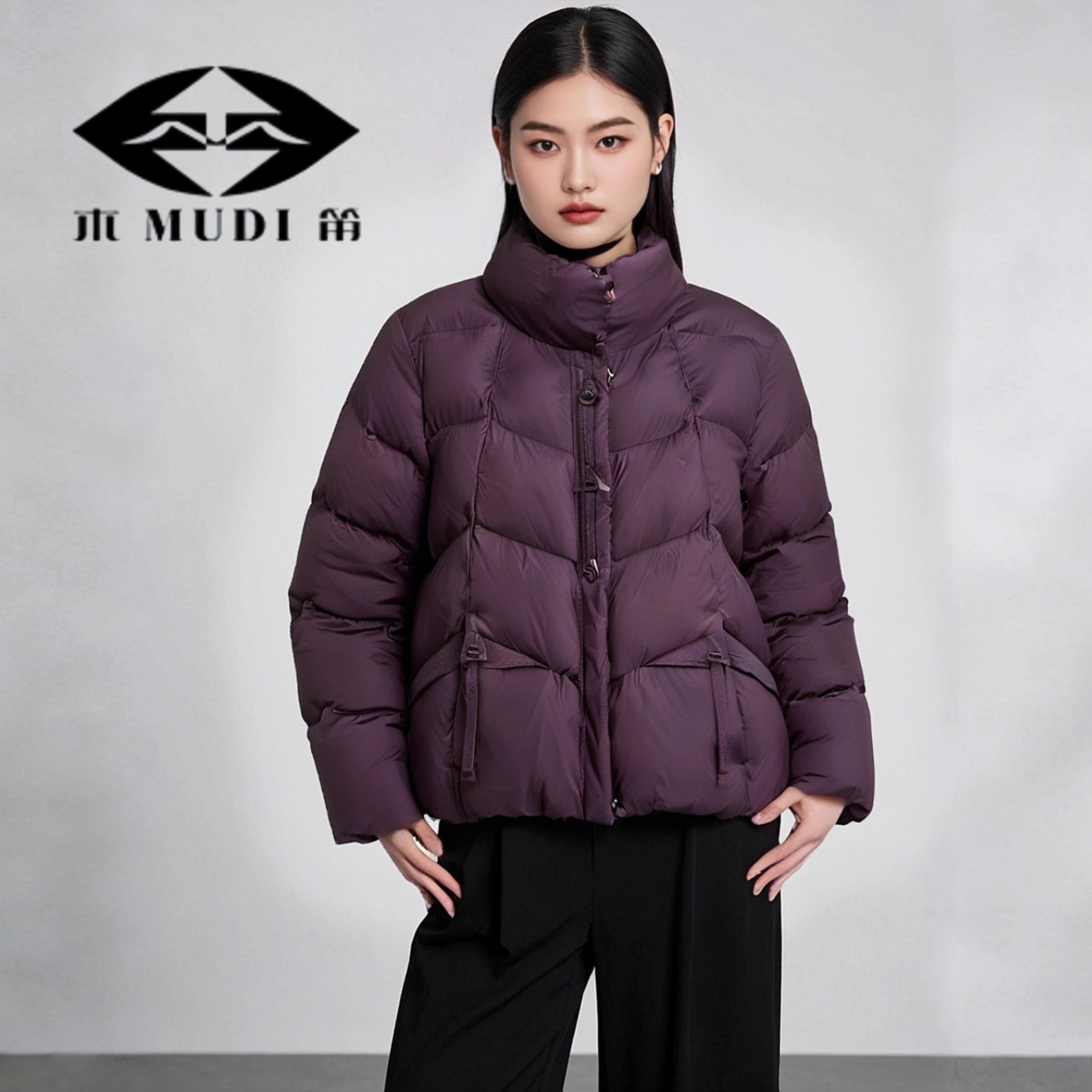 木笛短款立领秋冬90绒羽绒服女2025新款加厚保暖休闲百搭纯色外套,女装/女士精品,羽绒服,淘宝优惠券,粉丝福利购,淘宝优惠卷