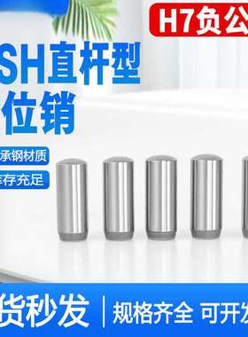 MSH负公差实心圆柱销MSSH直杆型定位销h7负公差销钉销子2/3/4/5/6