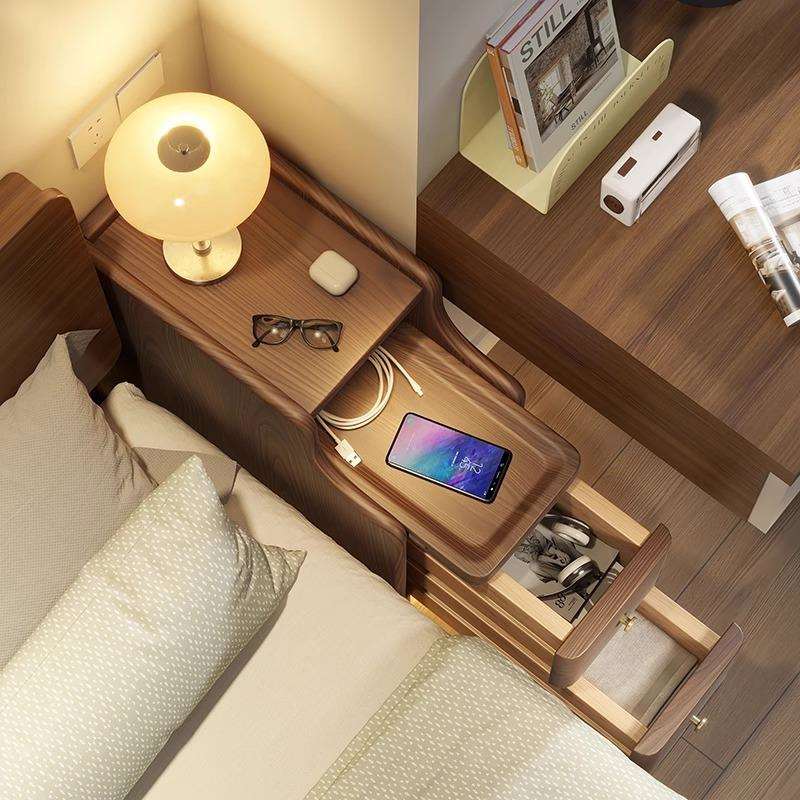 实木床头柜迷你小型极窄床边柜超窄20公分30cm窄边夹缝置物架柜子
