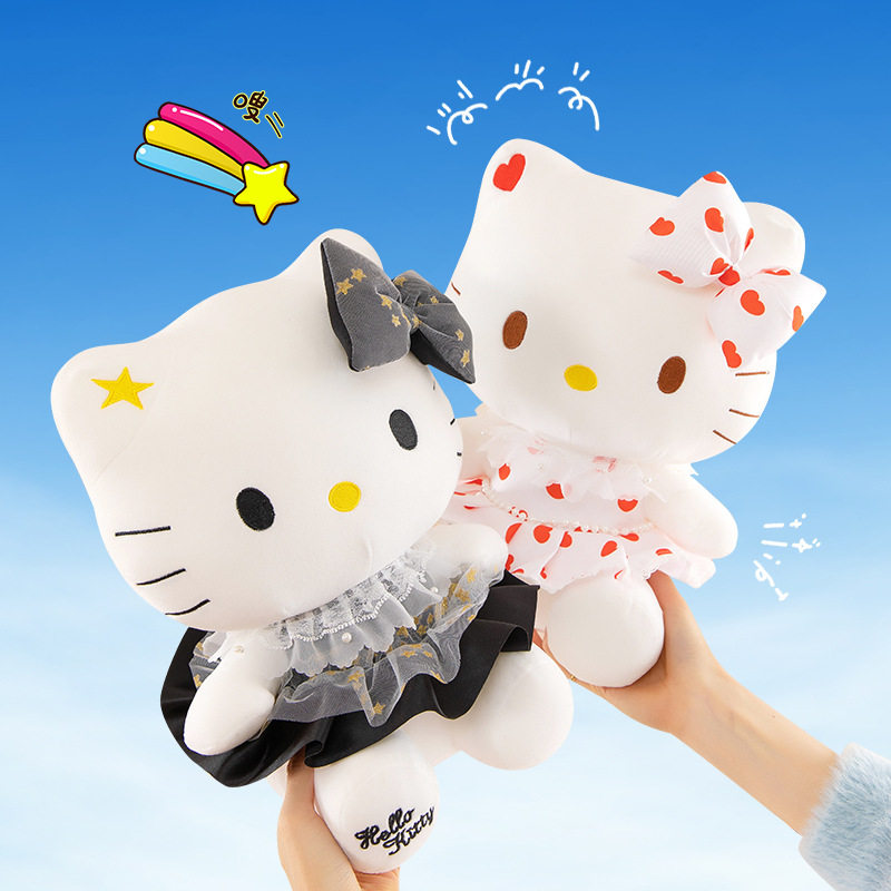 可爱猫咪毛绒玩具抱枕公仔女生生日礼物摆件车里床上抱枕跨境