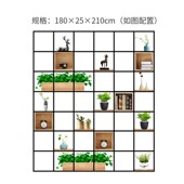 轻奢铁艺落地屏风隔断客厅架子实木书架现代简约展示架隔板置物架