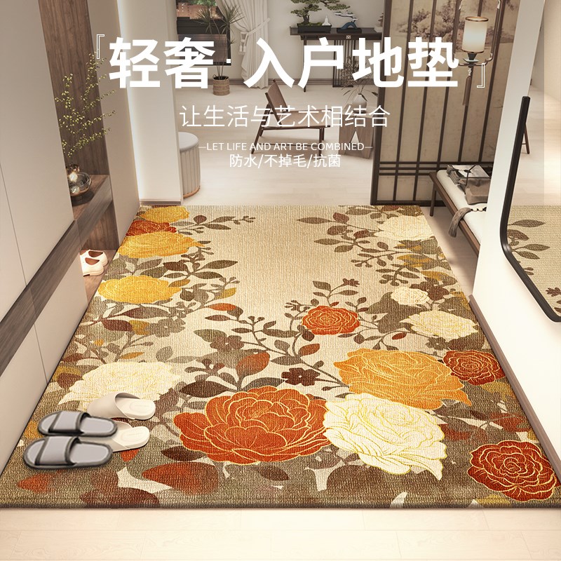 高端轻奢入户门地垫门垫玄u关地毯防水防滑耐脏新款可裁剪家用脚