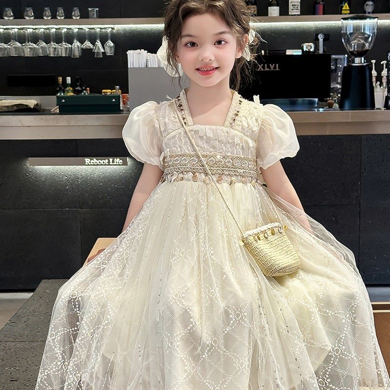 女童汉服连衣裙2025新款夏装儿童网红洋气超好看公主裙女孩裙子,童装/婴儿装/亲子装,汉服,淘宝优惠券,粉丝福利购,淘宝优惠卷