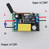 无线遥控开关 输出220V 接收板 输入220V 2进2出 迷你型超小 220V