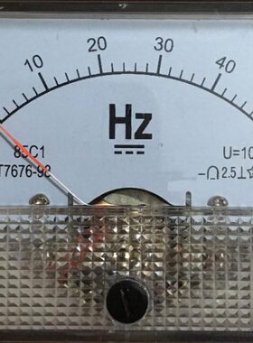 指针式直流频率表85C1-50HZ/10V 变频器专用频率表0-50HZ 64*56mm