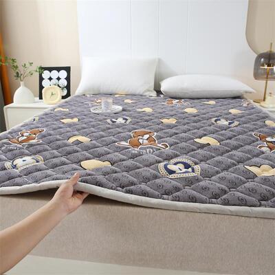冬季加厚保暖牛奶绒床垫软垫家用铺床褥子学生宿舍单人防滑垫被