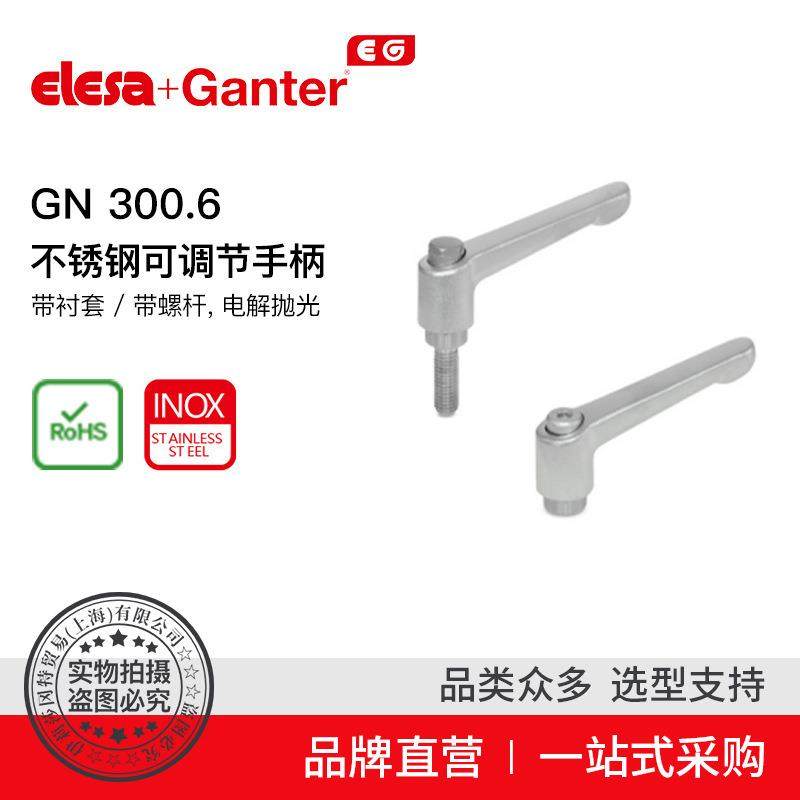 Elesa Ganter伊莉莎冈特 GN 300.6 不锈钢可调节手柄（1）